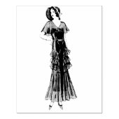 mode 1930s Model Rubber Art Stamp Rubberstempel (Afrduk)