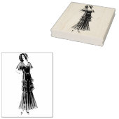 mode 1930s Model Rubber Art Stamp Rubberstempel (Gestempeld)