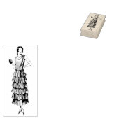 mode 1930s Model Rubber Art Stamp Rubberstempel (Gestempeld)