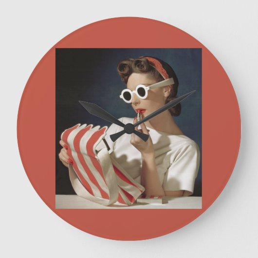 mode 1950 foto grote klok (Voorkant)