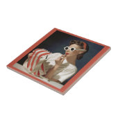 mode 1950 foto tegeltje (Zijkant)