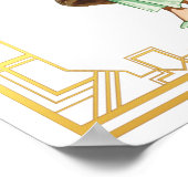 Mode 20s Flapper Pant Dress Art Poster (Hoek)