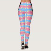 Mode Abstraite vague ondulée Leggings (Dos)