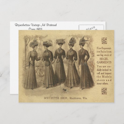 MODE AD BRIEFKAART (Voorkant / Achterkant)