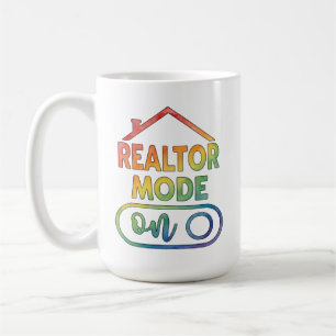 Mode Agent Immobilier Activé sur Tasse à Café Cade