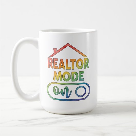 Mode Agent Immobilier Activé sur Tasse à Café Cade (Gauche)