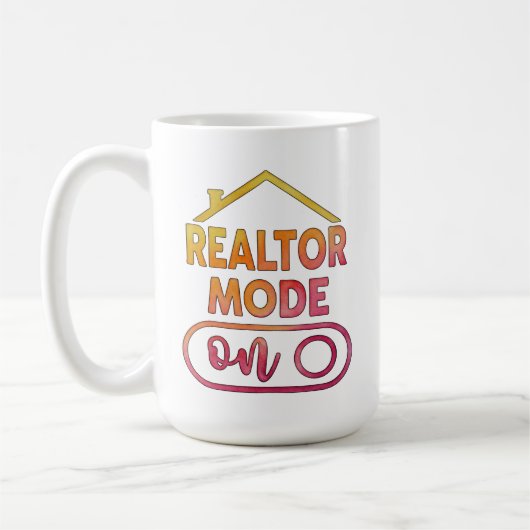 Mode Agent Immobilier Activé sur Tasse à Café Cade (Gauche)
