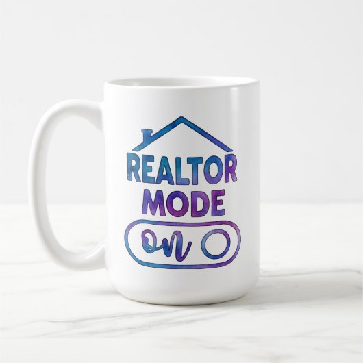 Mode Agent Immobilier Activé sur Tasse à Café Cade (Gauche)