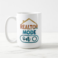 Mode Agent Immobilier Activé sur Tasse à Café Cade
