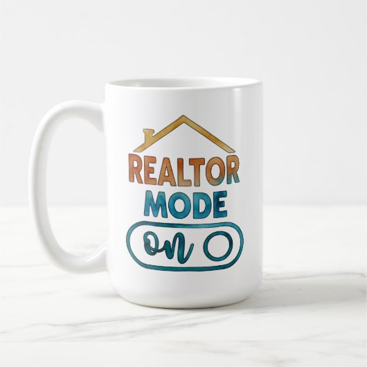 Mode Agent Immobilier Activé sur Tasse à Café Cade (Gauche)