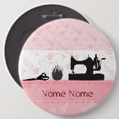 Mode Antiek naaigarnmachines Ronde Button 6,0 Cm (Voorkant /achterkant)