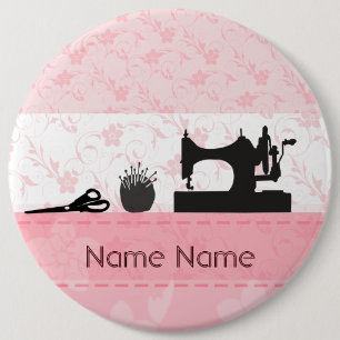 Mode Antiek naaigarnmachines Ronde Button 6,0 Cm