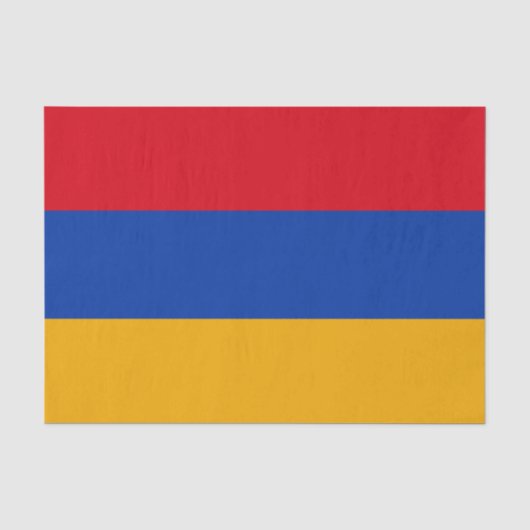 Mode arménienne, papier de soie drapeau arménien (Recto)