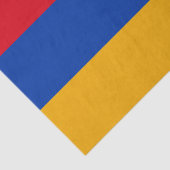 Mode arménienne, papier de soie drapeau arménien (Détail)