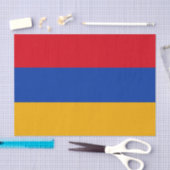 Mode arménienne, papier de soie drapeau arménien (Artisanat)