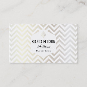 Mode Artiest II   , Chevron (witgoud) Visitekaartje
