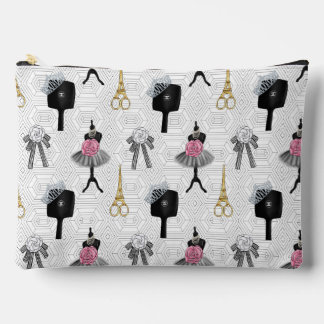 Mode Atelier Cosmetictas met Geometrisch Design Etui