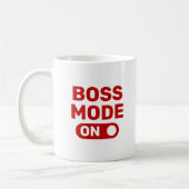 Mode basse en typographie rouge Tasse de café (Gauche)