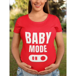 Mode bébé - Faire-part de grossesse - T-shirt roug