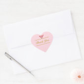 Mode Bedankt Hart Sticker (Envelop)