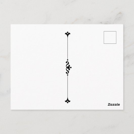 Mode Begin jaren 1900 Hollywood Gown Briefkaart (Achterkant)