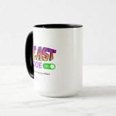Mode Bête Activé – Tasse de Café Drôle pour les Am (Devant gauche)