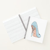 Mode Blue Shoe per waterverf Notitieboek (Binnen)