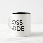 Mode Boss | Drôle Humour Slogan Office Mug (Devant gauche)
