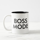 Mode Boss | Drôle Humour Slogan Office Mug (Gauche)