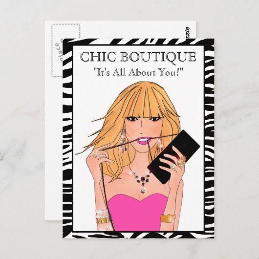 Mode Boutique Briefkaarten (Voorkant / Achterkant)