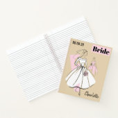 Mode Bride Meutral Group Bride Name Date multi Notitieboek (Binnen)