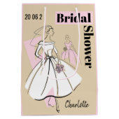 Mode Bride Natural Group Vrijgezellenfeest roze Medium Cadeauzakje (Achterkant)