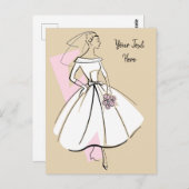 Mode Bride Neutraal briefkaart Tekst (Voorkant / Achterkant)