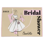 Mode Bride Neutraal Vrijgezellenfeest Datum Naam r Groot Cadeauzakje (Voorkant)