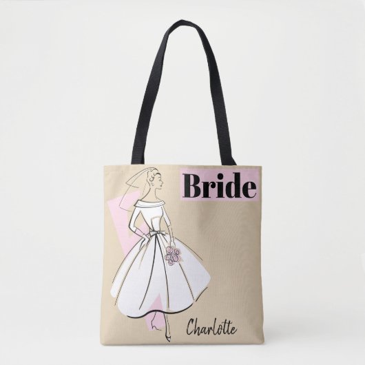 Mode Bride Neutrale Bride tas roze terug (Voorkant)