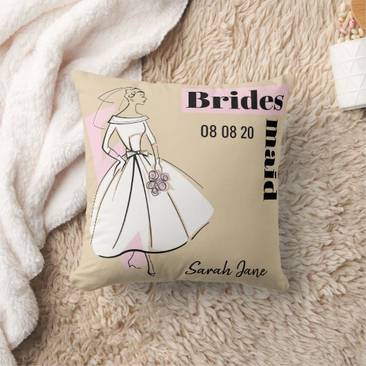 Mode Bride Neutrale Bridesmaid werpt kussen (Deken)