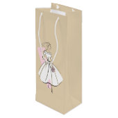 Mode Bride Neutrale cadeaaswijn Wijn Cadeautas (Achterkant Gekanteld)