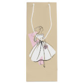 Mode Bride Neutrale cadeaaswijn Wijn Cadeautas (Achterkant)