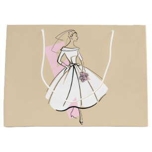 Mode Bride Neutrale cadeau grote zak Groot Cadeauzakje
