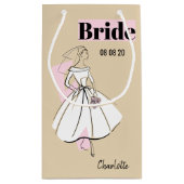 Mode Bride Neutrale Geschenkzak met bride klein Cadeauzakje (Achterkant)