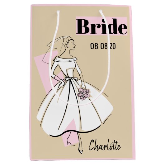 Mode Bride Neutrale Geschenkzak met bride medium r Medium Cadeauzakje (Voorkant)