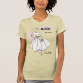 Mode Bride Neutrale Groep Bride Naam Datum T-shirt (Voorkant)