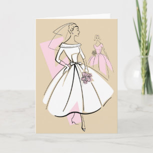Mode Bride Neutrale groet kaart van de Groep