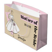 Mode Bride Neutrale moeder van Bride grote roze Groot Cadeauzakje (Achterkant Gekanteld)