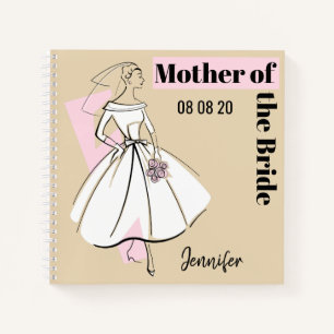 Mode Bride Neutrale Moeder van het Bride vierkant Notitieboek