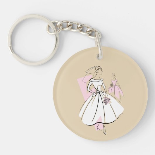 Mode Bride Neutrale sleutelhanger van de Bride- te (Voorkant)