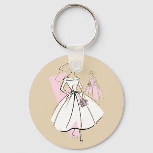 Mode Bride Neutrale sleutelhanger van de Groep ron