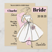 Mode Bride Neutrale vrijgezellenfeest Kaart (Voorkant / Achterkant)
