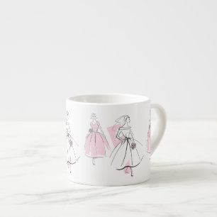 Mode Bride Pink Bridesmaid mok espresso