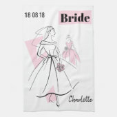 Mode Bride Pink Group Bride keukenhanddoek (Verticaal)